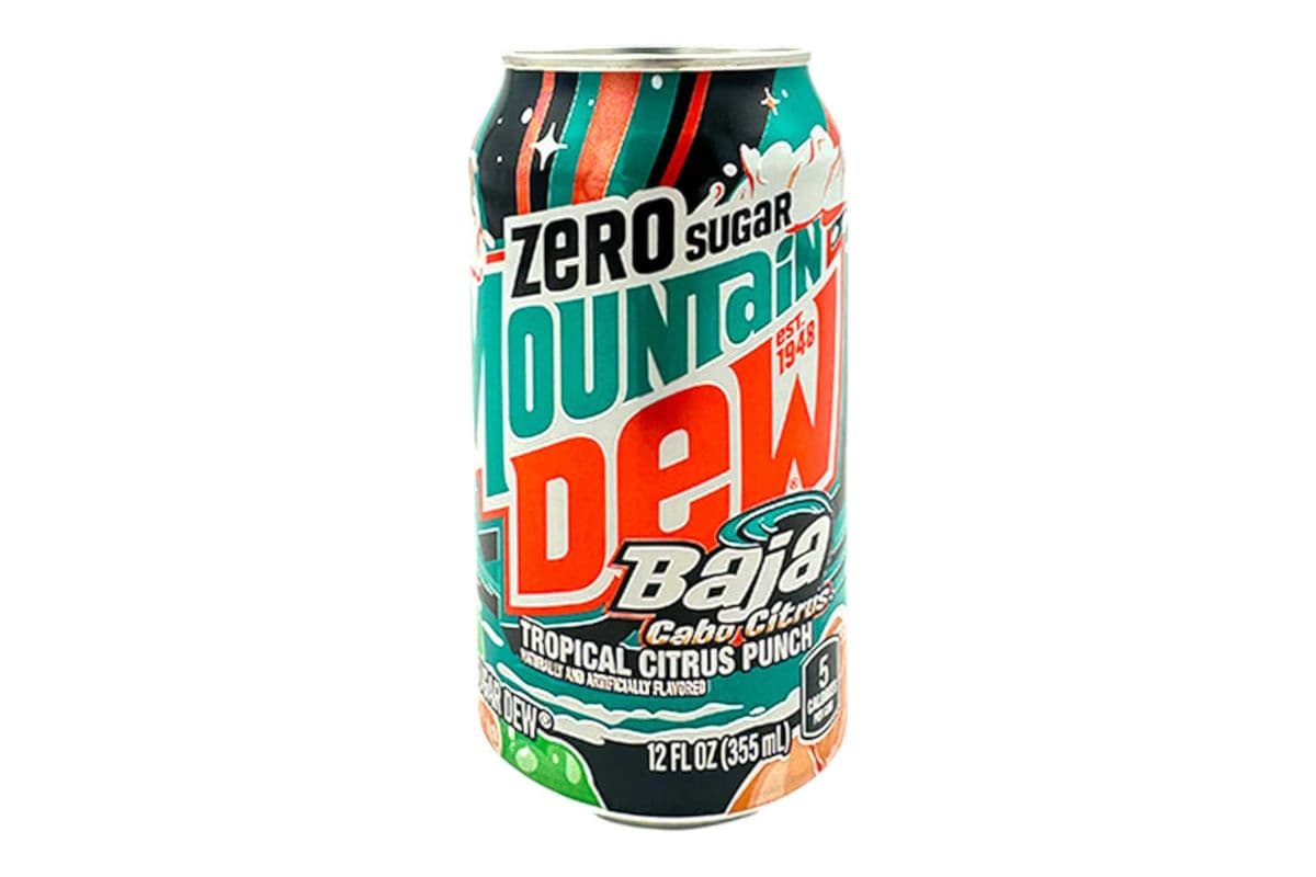 Mountain Dew Zero Sugar Baja Cabo Citrus (Tropical Citrus Punch) (355ml) (5 Cal)