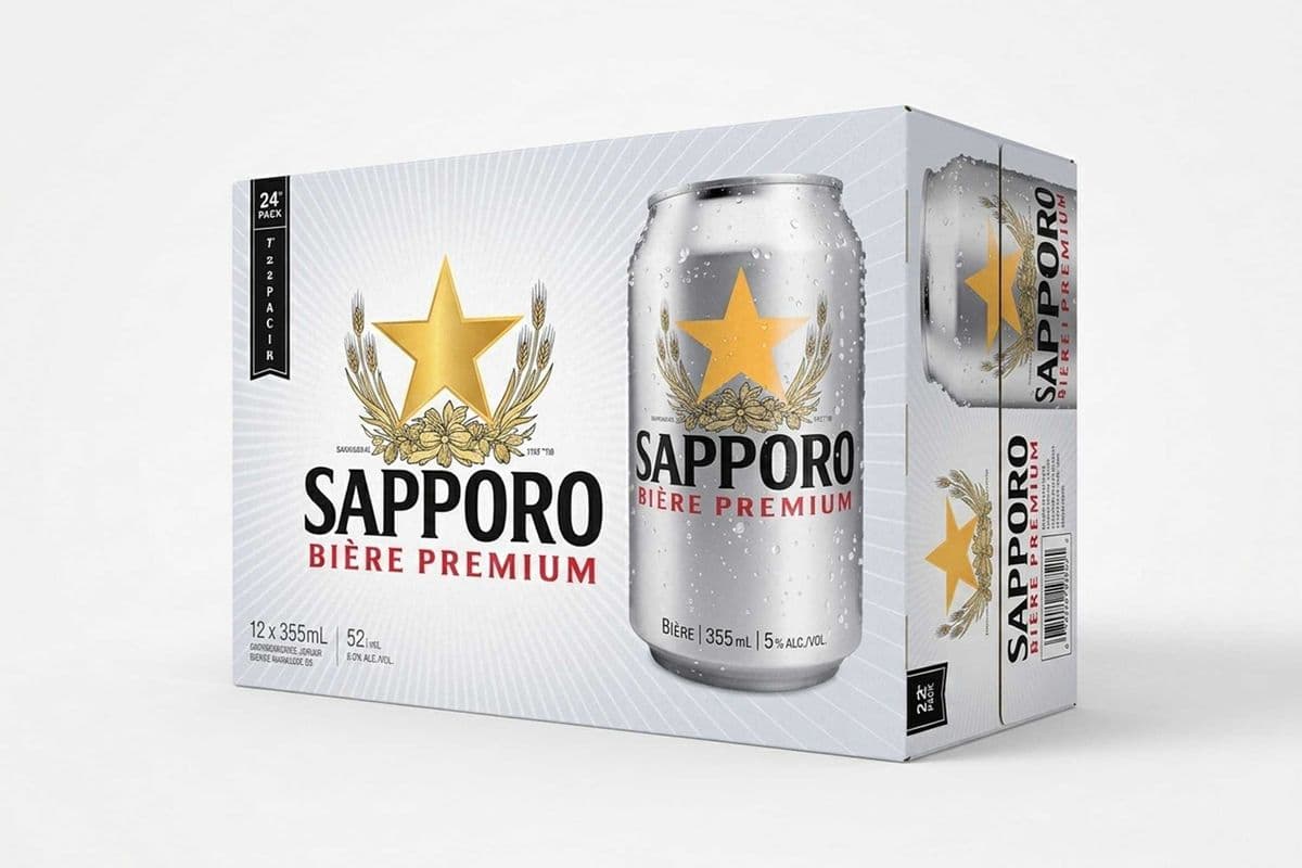 140482. SAPPORO PREMIUM BEER (12 x 355ML (CANS))