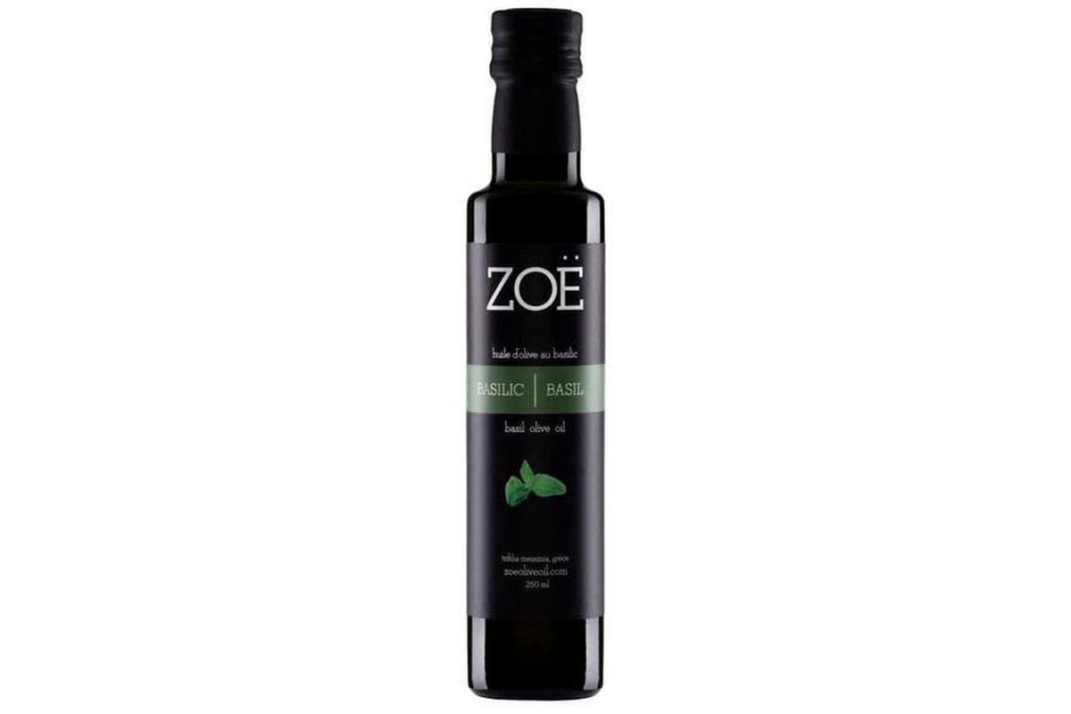 Huile d’olive au basilic