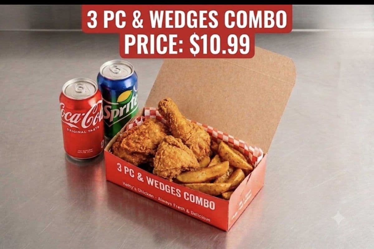3 pc Chicken and Wedges Snack