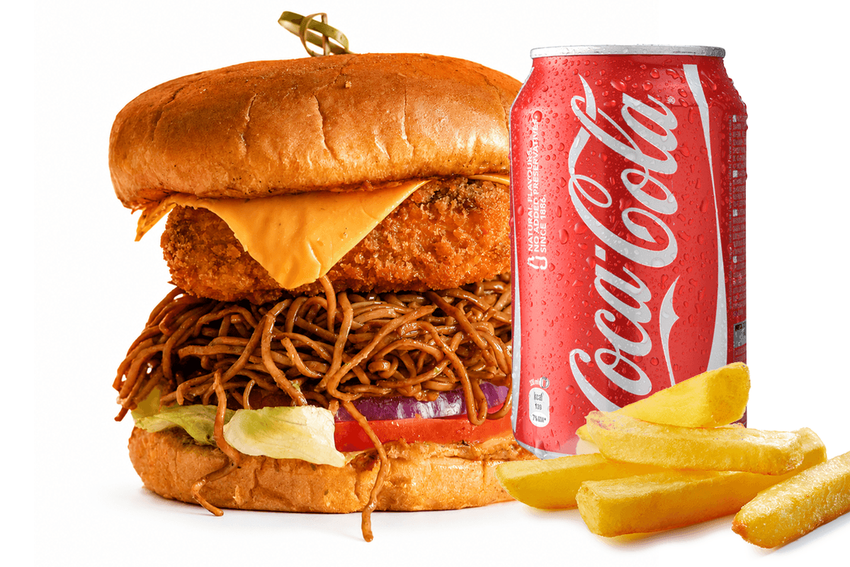 Paneer Noodle Burger Meal