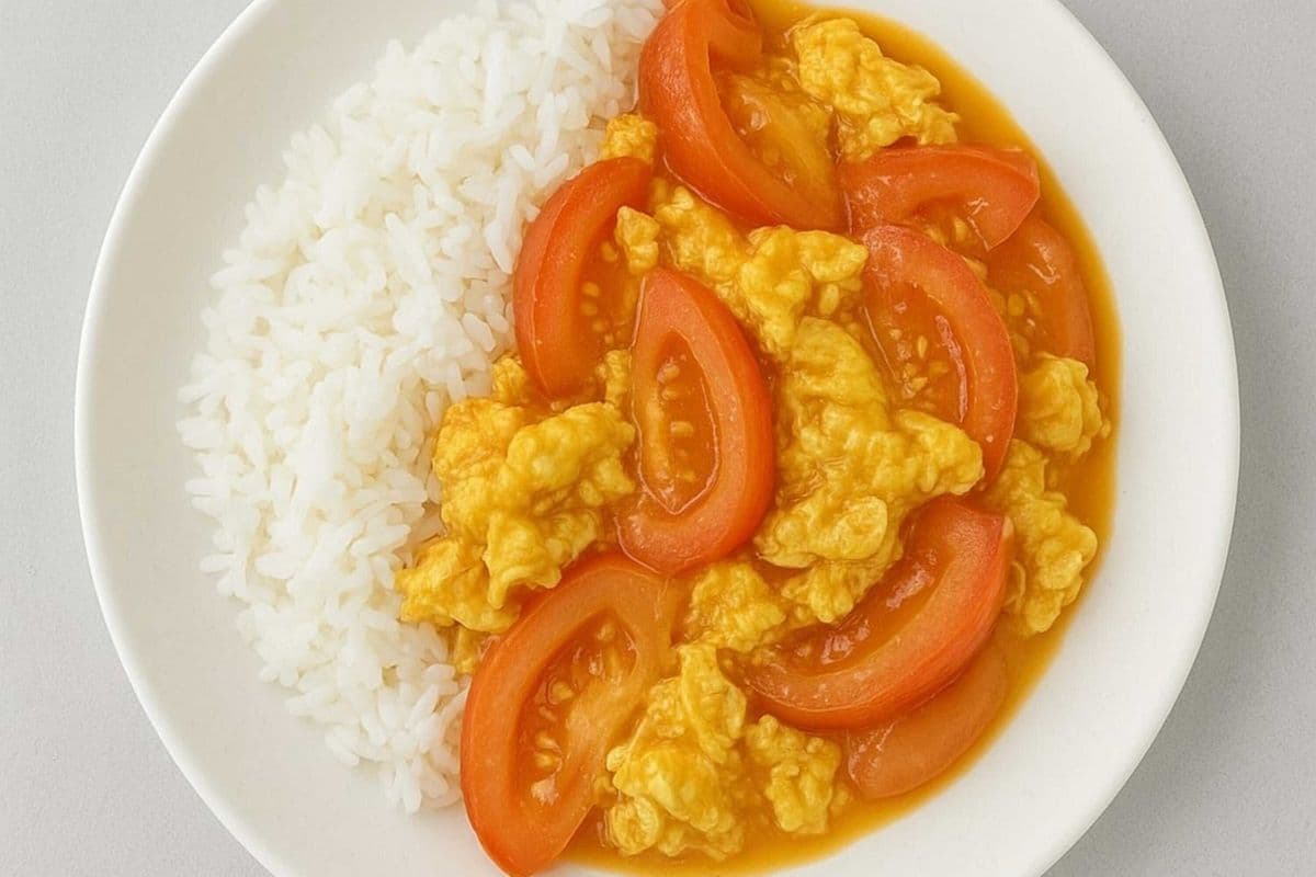 R9. Tomato and Egg on Steamed Rice - 番茄雞蛋飯