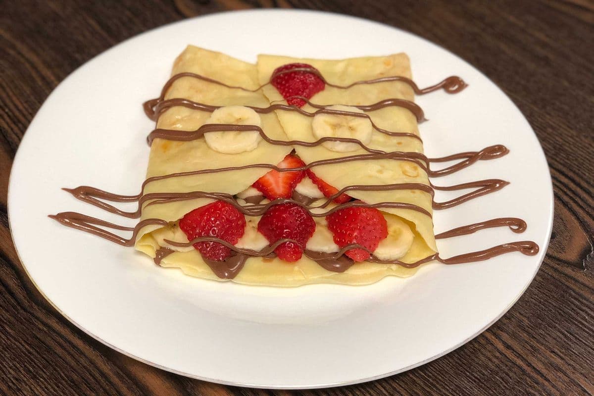 Nutella, Banana, and Strawberry