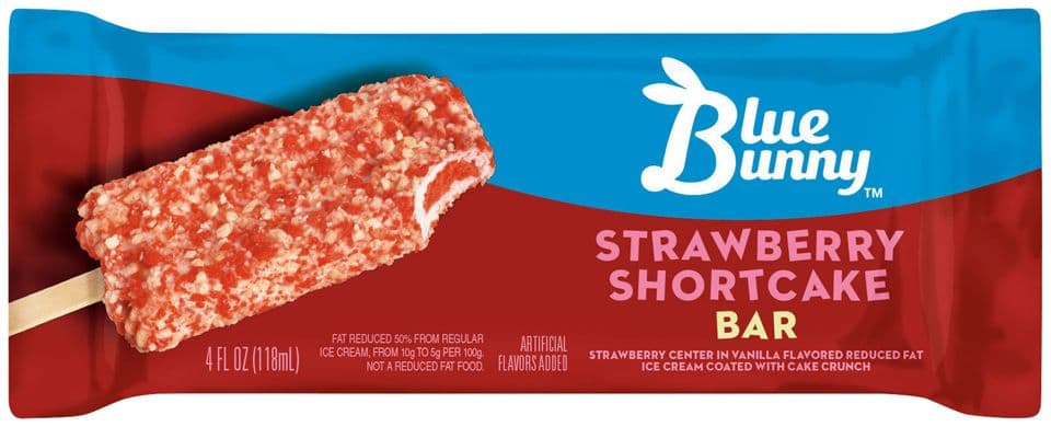 Blue Bunny Strawberry Shortcake Bar