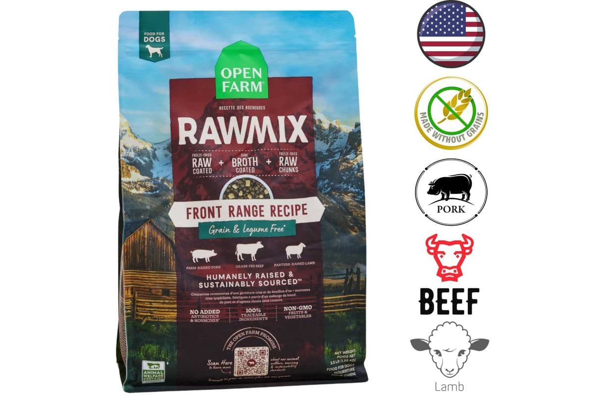 Open Farm - Grain Free Front Range Red Meat RawMix Dry Dog Food - 3.5 lb