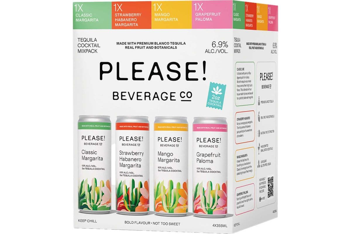 Please Beverage Co. Tequila Variety Pack (4 x 355ml can)