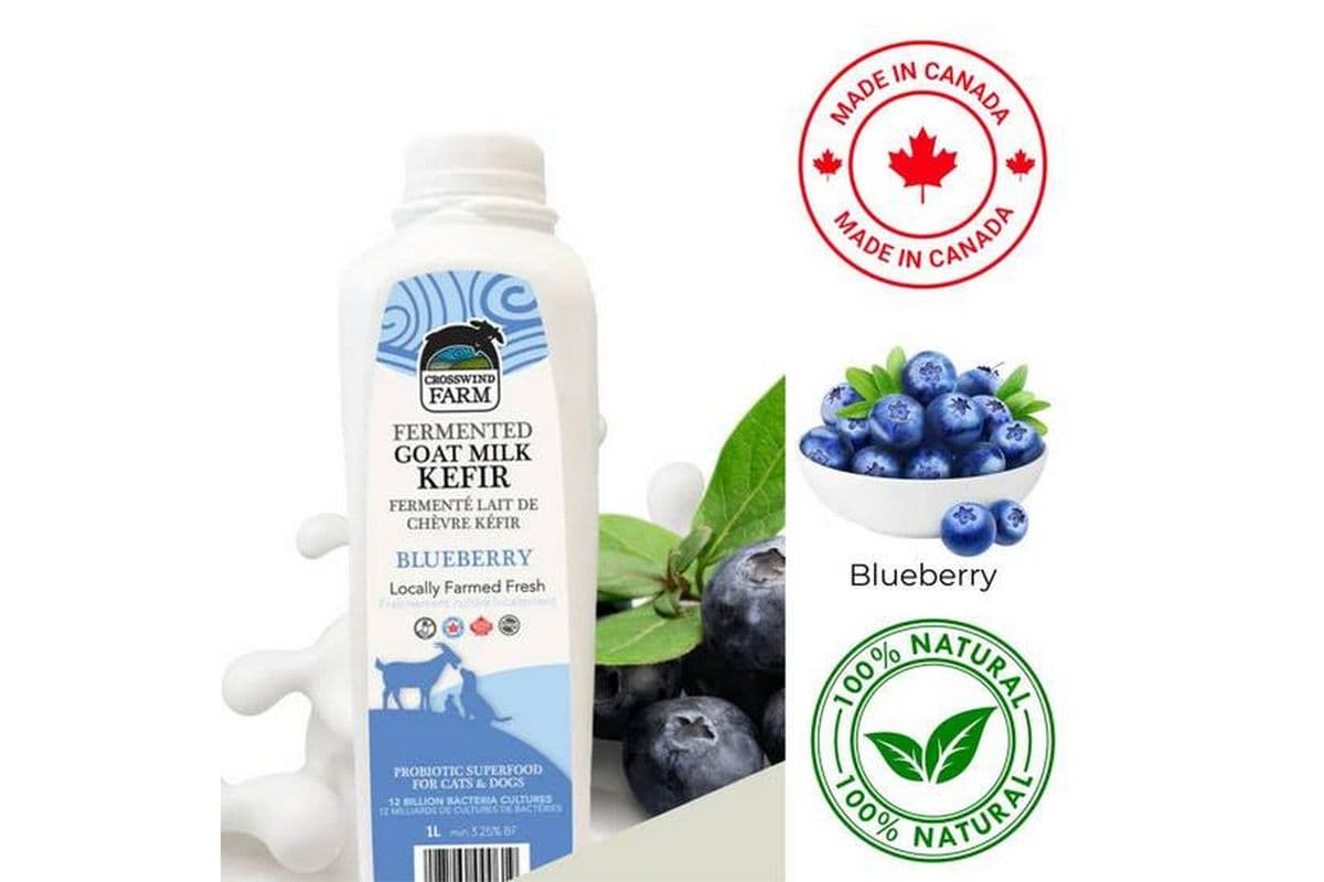 Crosswind Farms Goat Milk Kefir with Blueberry (1 L)
