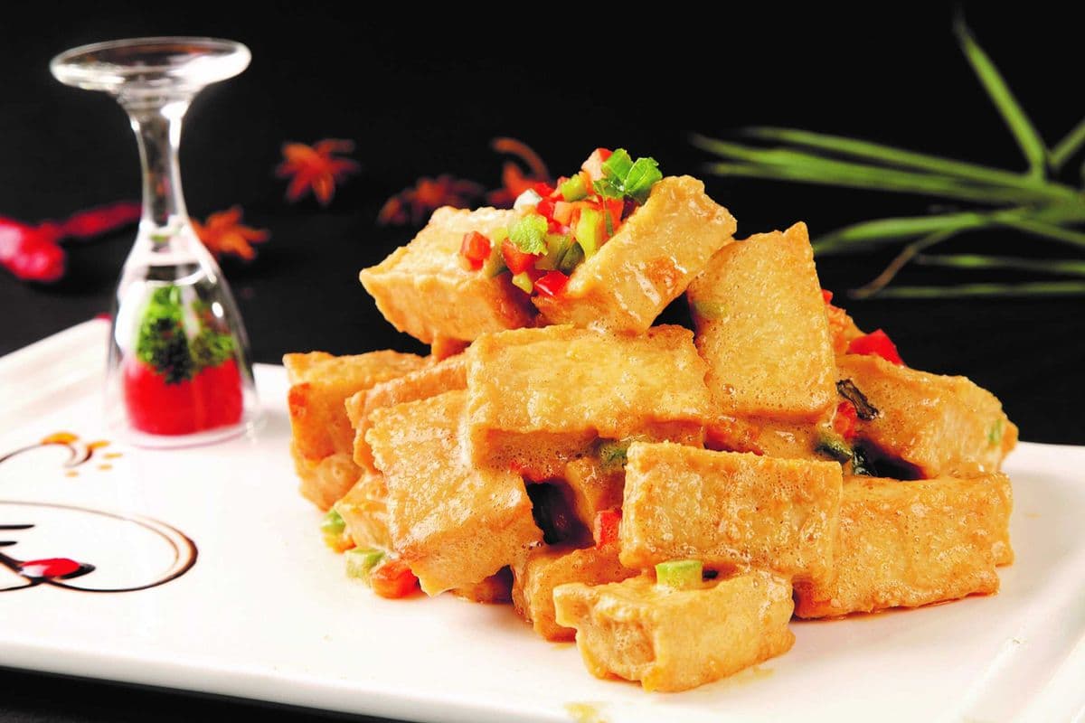 Fried Tofu with Salt and Pepper 椒盐豆腐