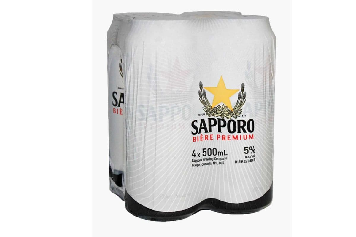 SAPPORO 4 PACK CANS (1 x 500 ML)