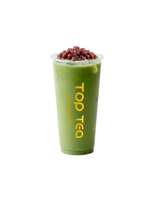 M5 Matcha red bean milk tea / /Thé au lait matcha avec fèves rouges