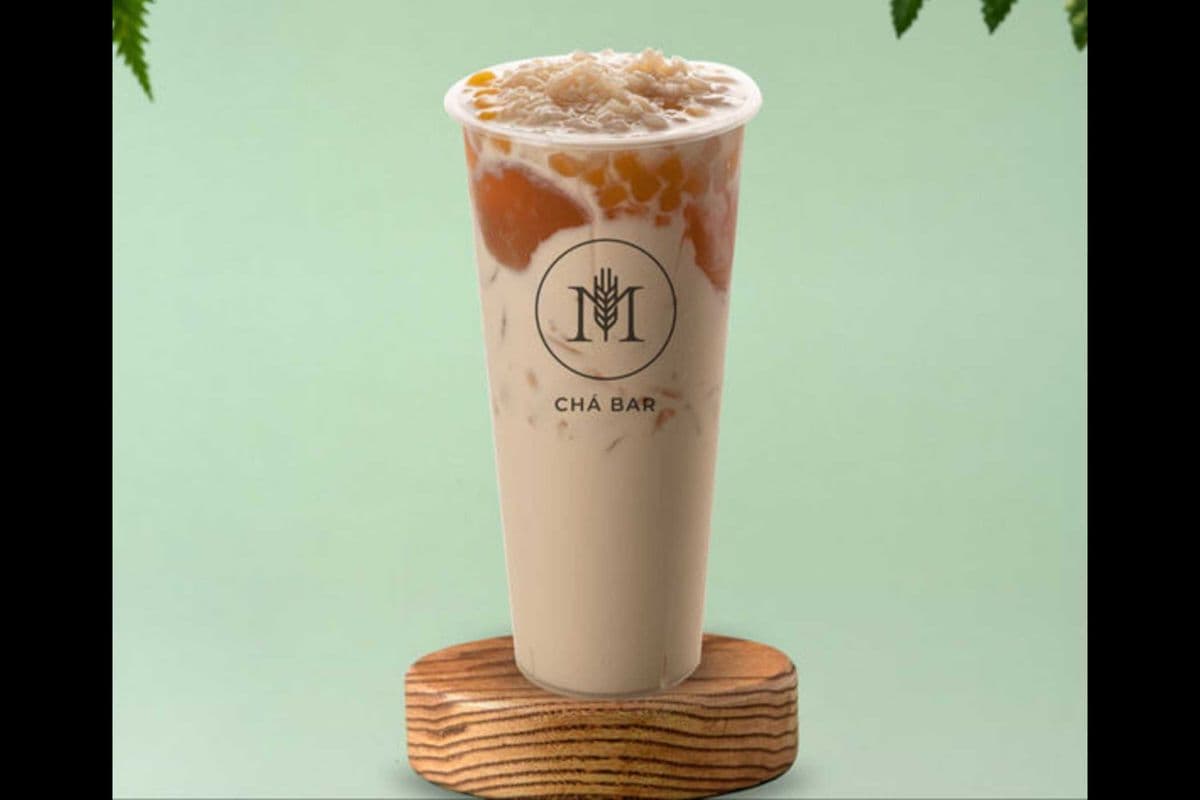 Online-Osmanthus Jelly in Green Milk Tea