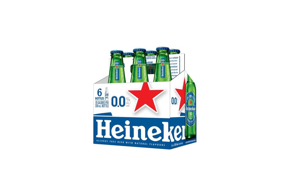 Heineken 0.0 Non Alcohol Beer (6 bottles) (6X330ml)