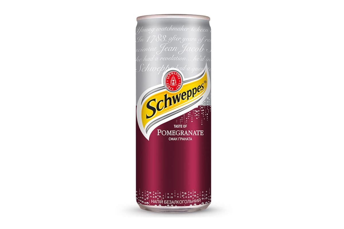 Schweppes Pomegranate (330ml) (330ml) (135 Cal)