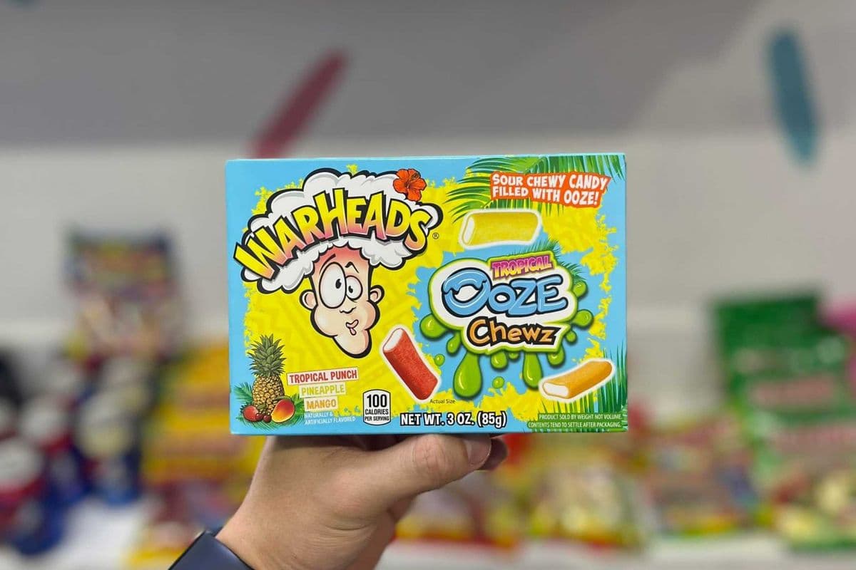 WARHEADS TROPICAL OOZE CHEWZ - 85G