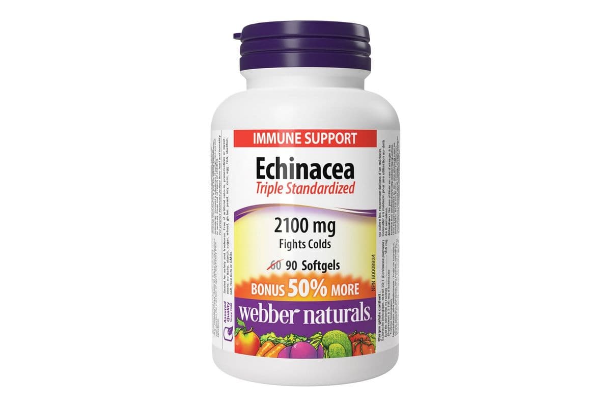 Webber Naturals Echinacea 2100mg Tablets (90 ct)