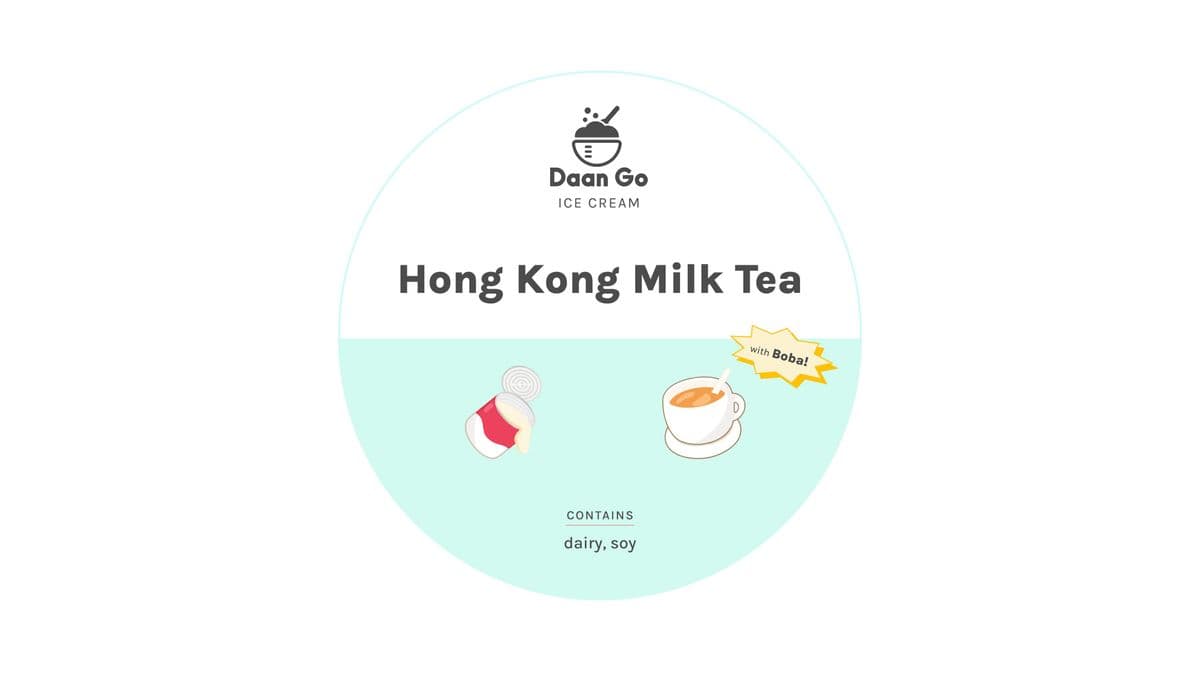 HK Milk Tea with Boba Ice Cream