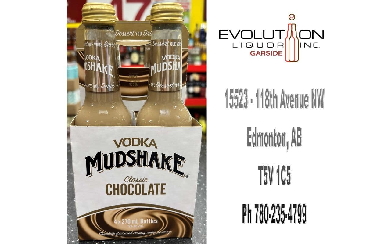 Vodka Mudshake Classic Chocolate G270-04 (4 x 270ml Glass Bottle)