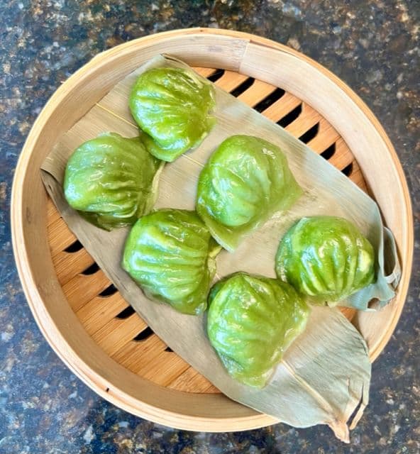 Spinach Crystal Shrimp Dumpling (6) / 菠菜虾饺 -C41