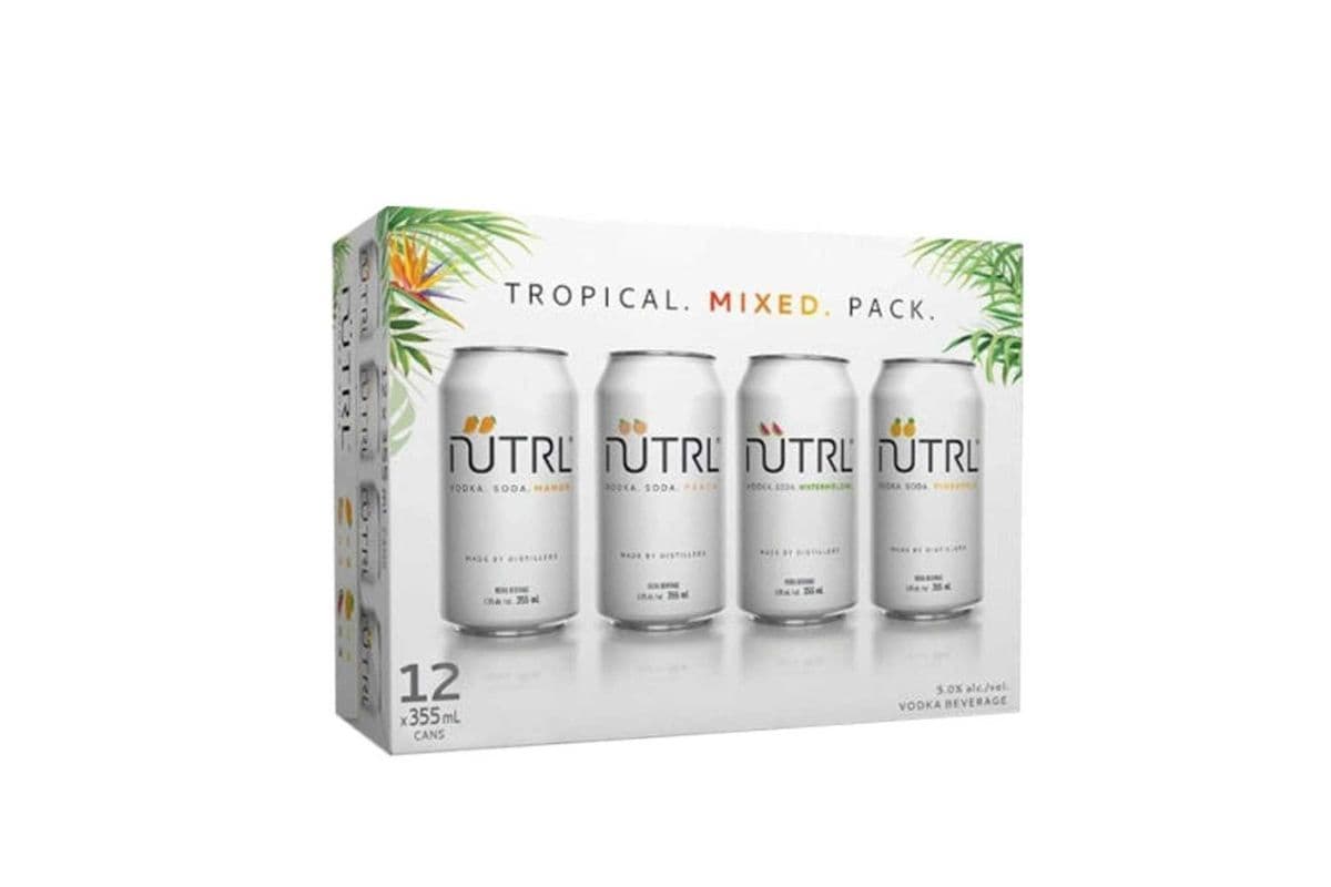 Nutrl Tropical Vodka Soda Mixer (12 x 355ml can)
