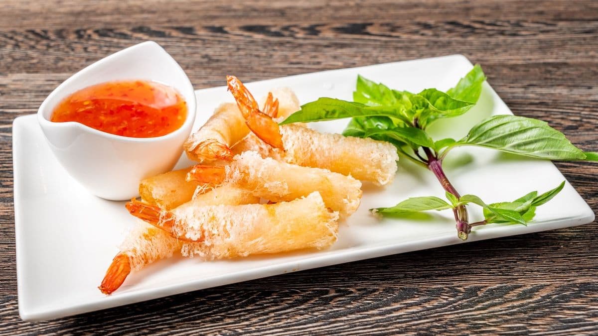 A12. Crispy Rocket Shrimp - OO