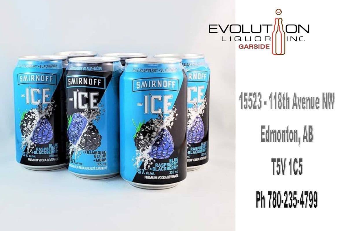 Smirnoff Ice Blue Raspberry & Blackberry C355-06 (6 x 355ml Can)