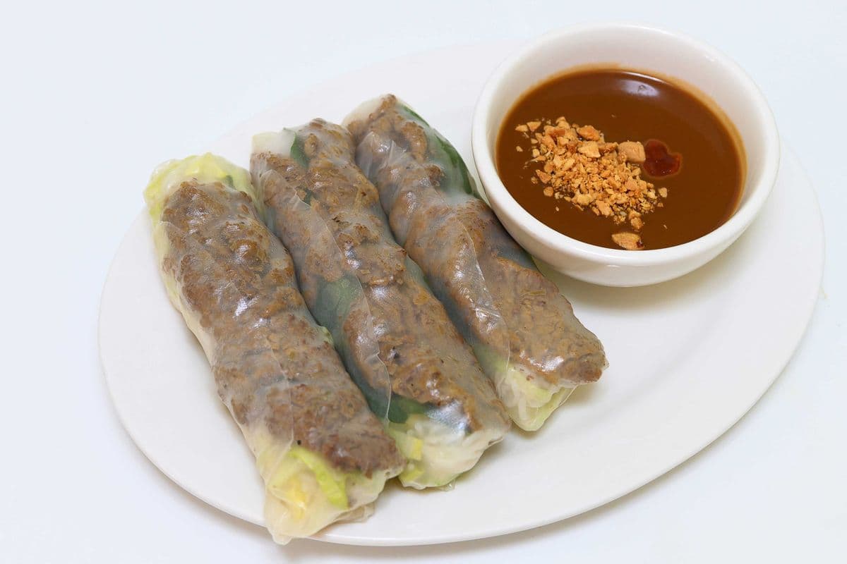 6. Grilled Beef Salad Rolls (3 pcs)