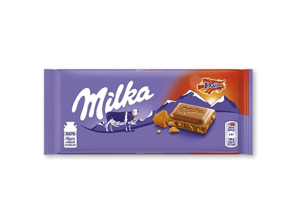 Milka Daim Almond Chocolate Bar