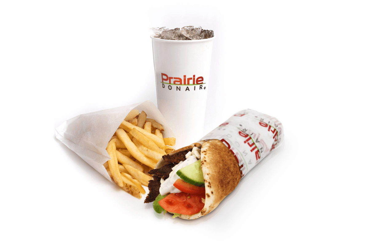 Greek Gyro Donair Combo (G.F)