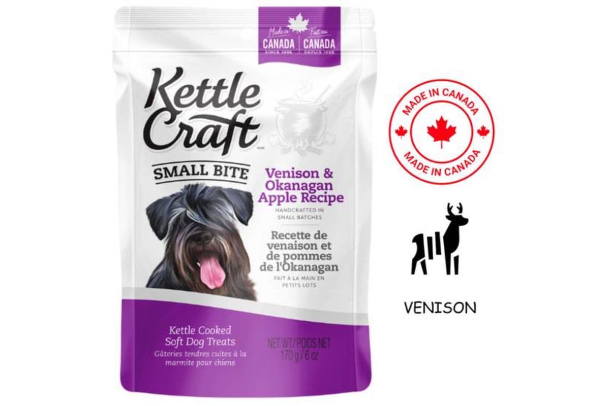 Kettle Craft Venison And Okanagan Apple Small Bite Dog Treats (170 g)