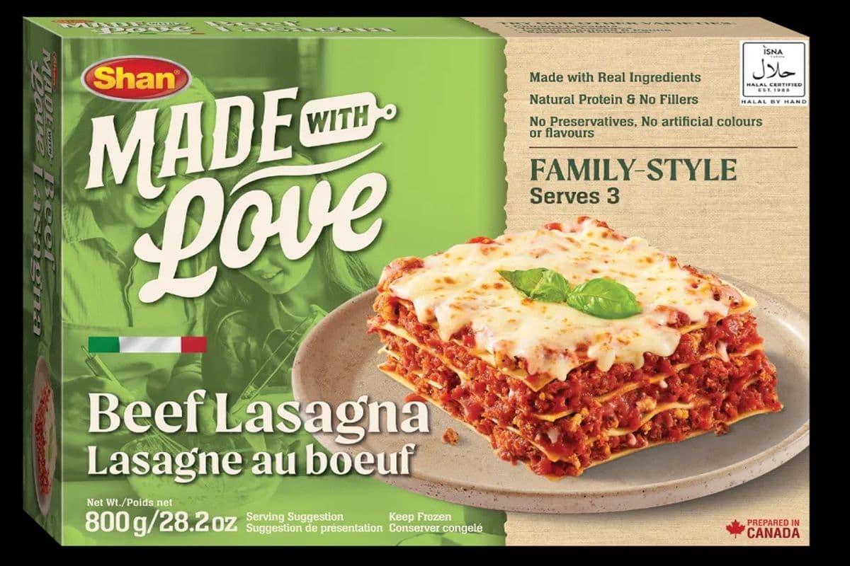Shan Frozen Beef Lasagna (800g)