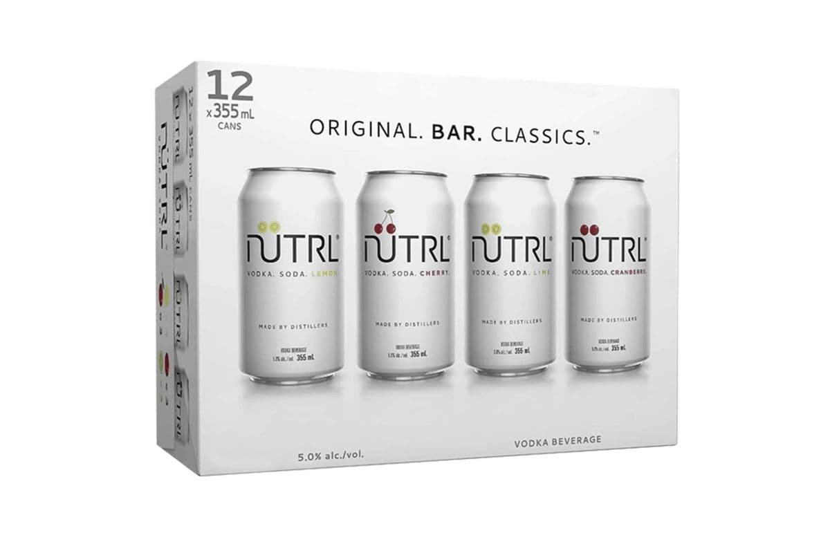 Nutrl Vodka Soda Mixer (12 x 355ml can)
