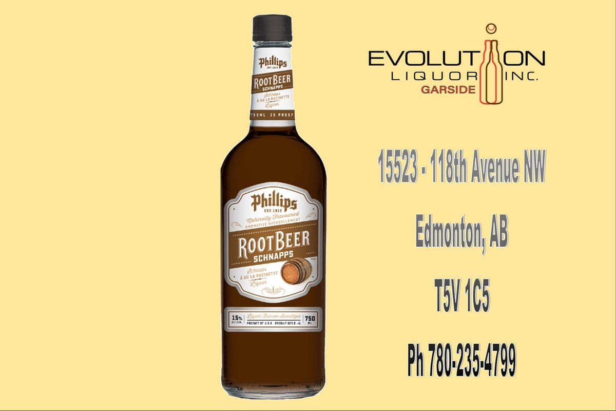 Phillips Root Beer Schnapps 0750G (1 x 750ml Glass Bottle)