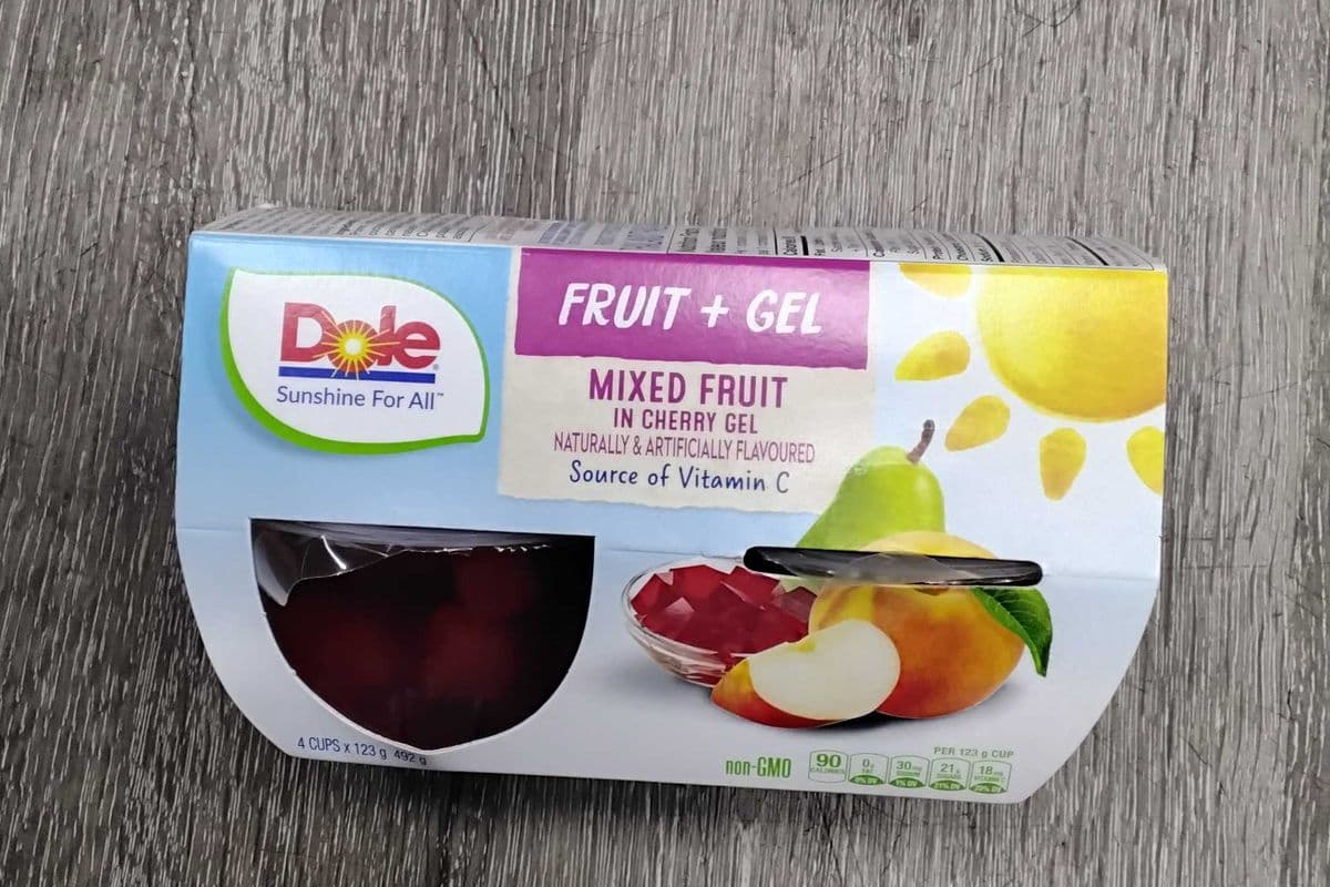 Dole fruit +gel mixed fruit in cherry gel (492g)