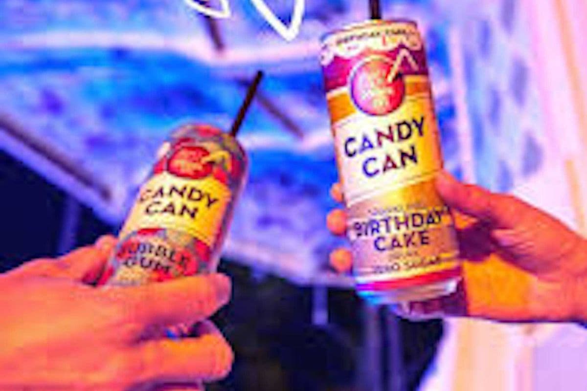Candy Can Sparkling Water - Birthday Cake (355ml)