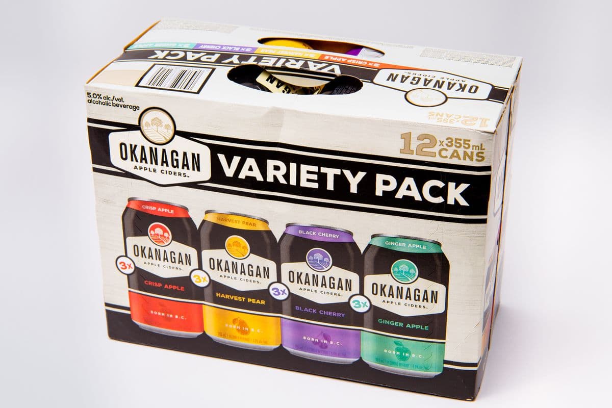 Okanagan Mixer Sampler Pack Cider (12 Cans)