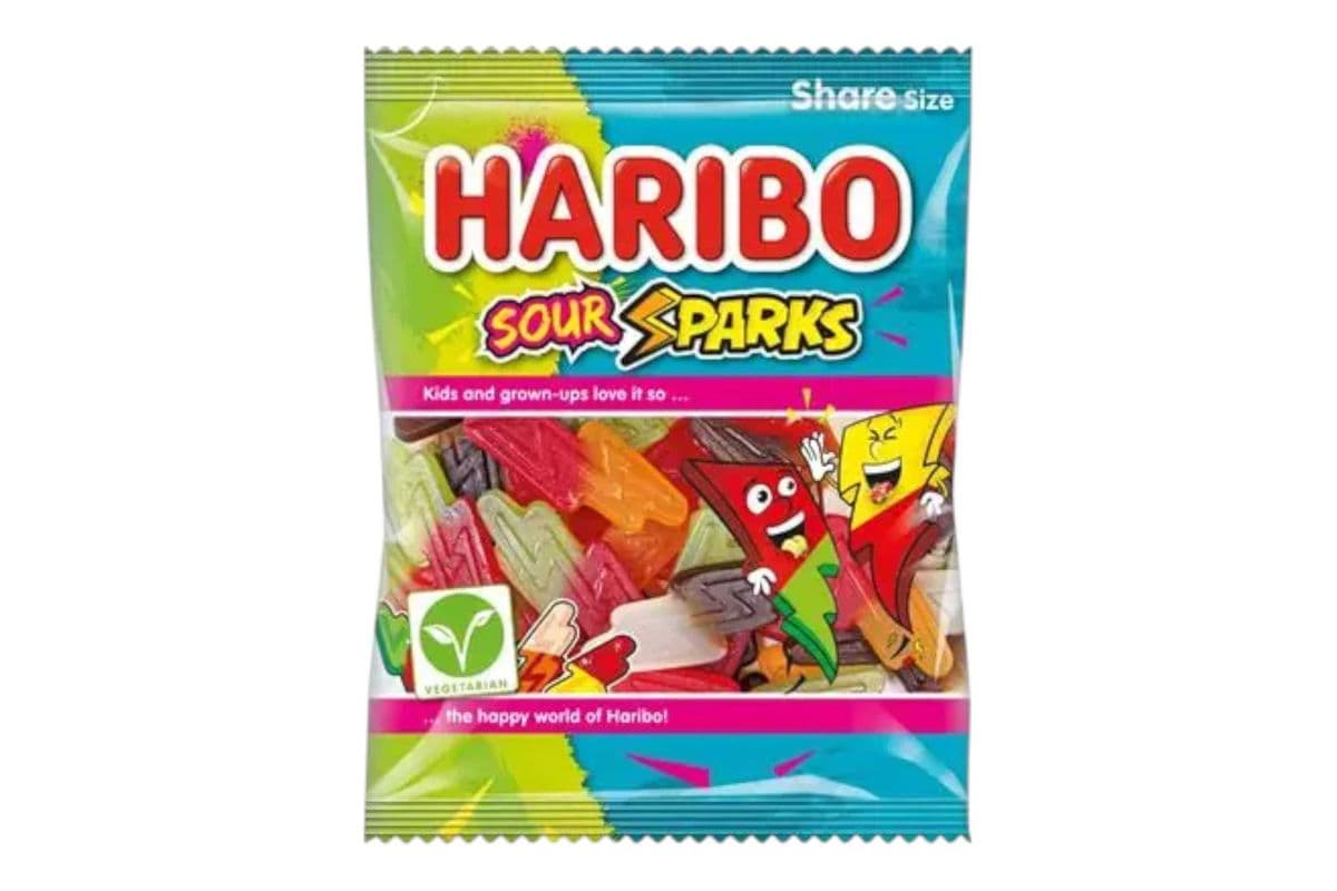 Haribo Sour Spark (140gm) (334 Cal)