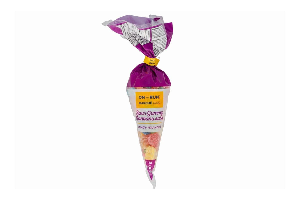 Marché Express Cone de Bonbons sûrs en gelé (200g) 77154 / On The Run Sour Gummy Candy Cone (200g) 77154