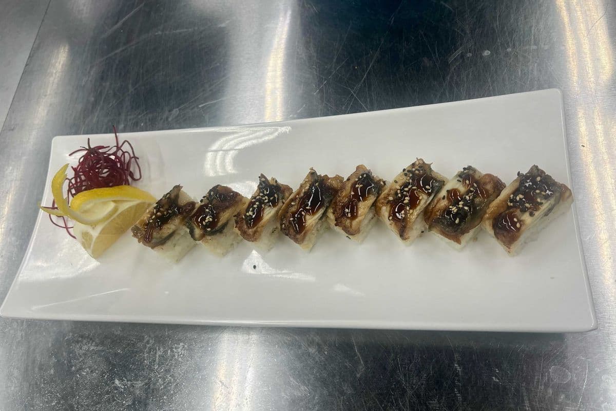 Square Torched Eel Sushi