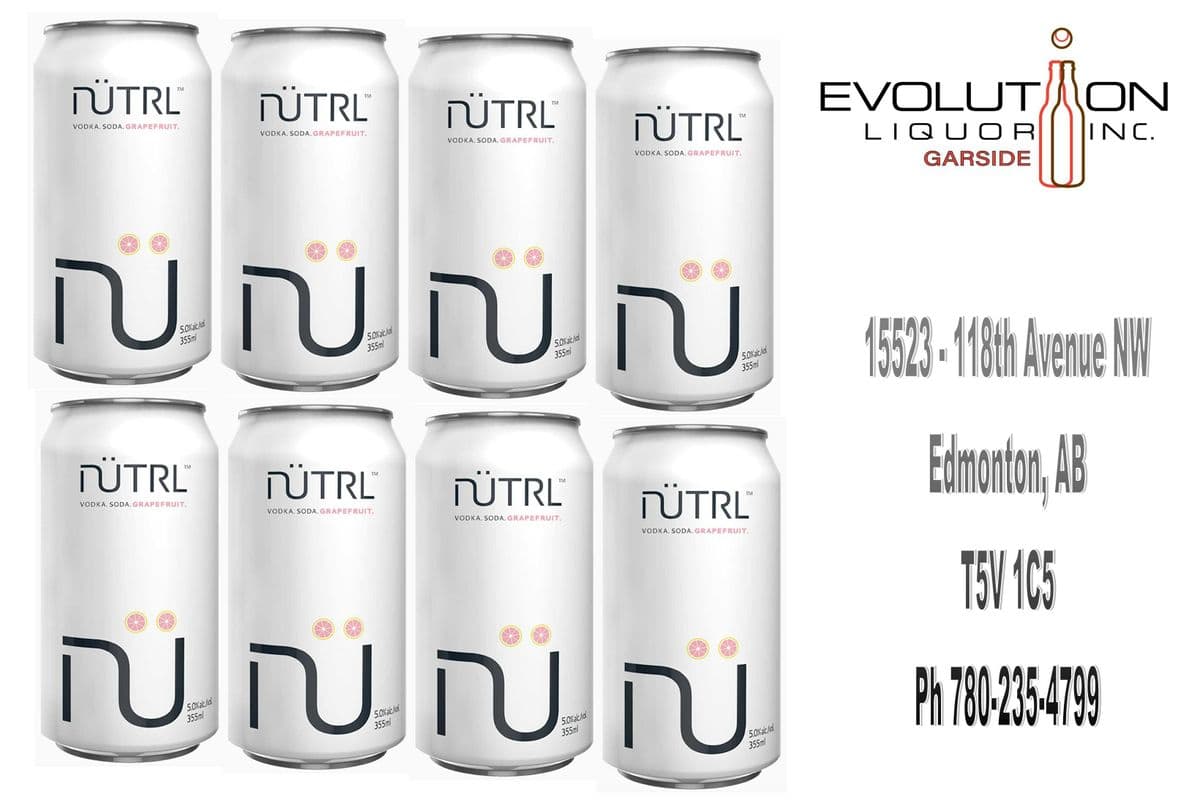 Nutrl Vodka Soda Grapefruit C355-08 (8 x 355ml Can)