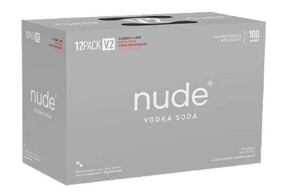 Nude Vodka Soda Mixer V2 Sleek (12 x 355 ml Cans)