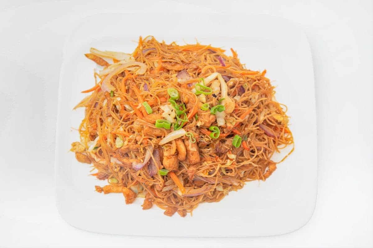 (鸡肉炒米粉) Chicken Fried Rice Noodle