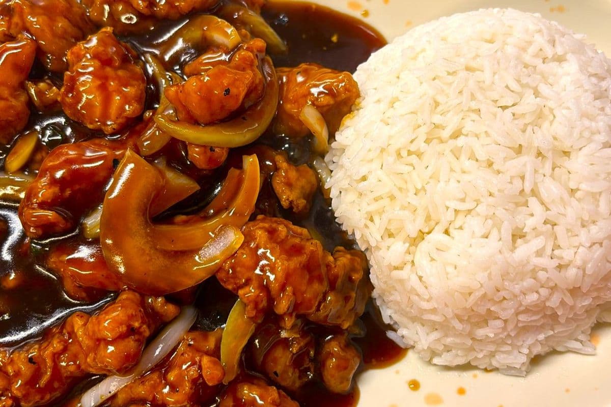Chilli Fish with Rice