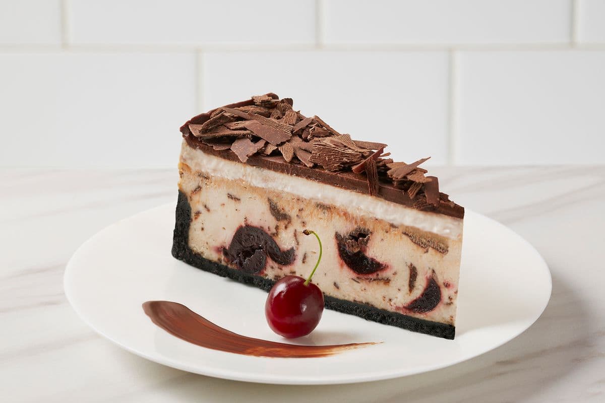Chocolate Cherry Cheesecake Slice