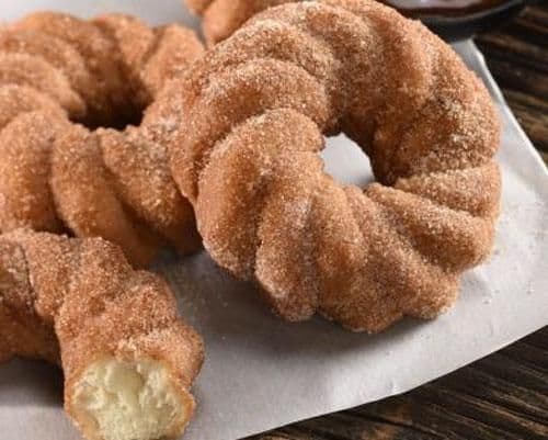 CINNAMON SUGAR CHURRO DONUTS Half Dozen (6) Donuts