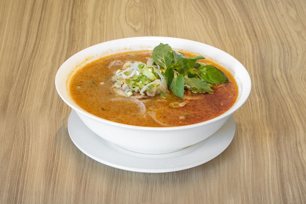 30C. Satay Peanut Beef Noodle Soup