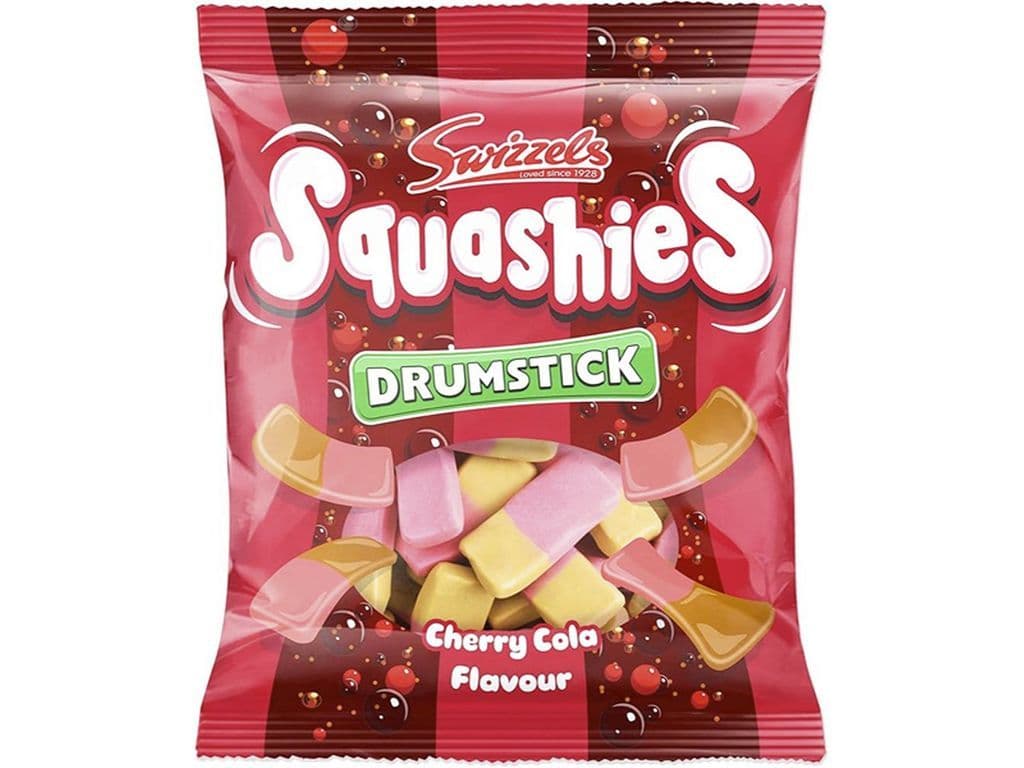 Swizzels Squashies Cherry Cola Squishy Gummies UK 120g Candies