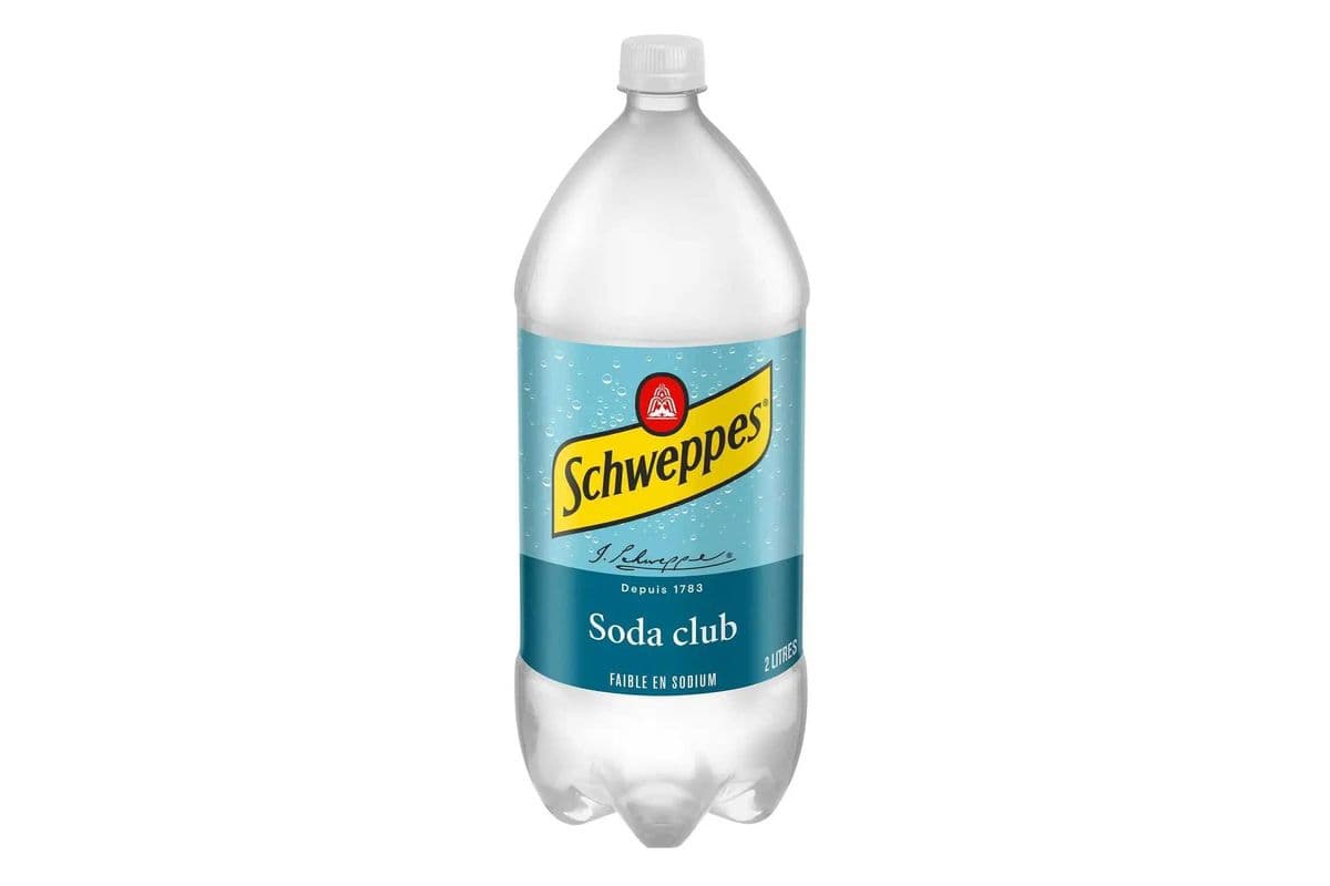 Schweppes Club Soda (2 L Bottle)