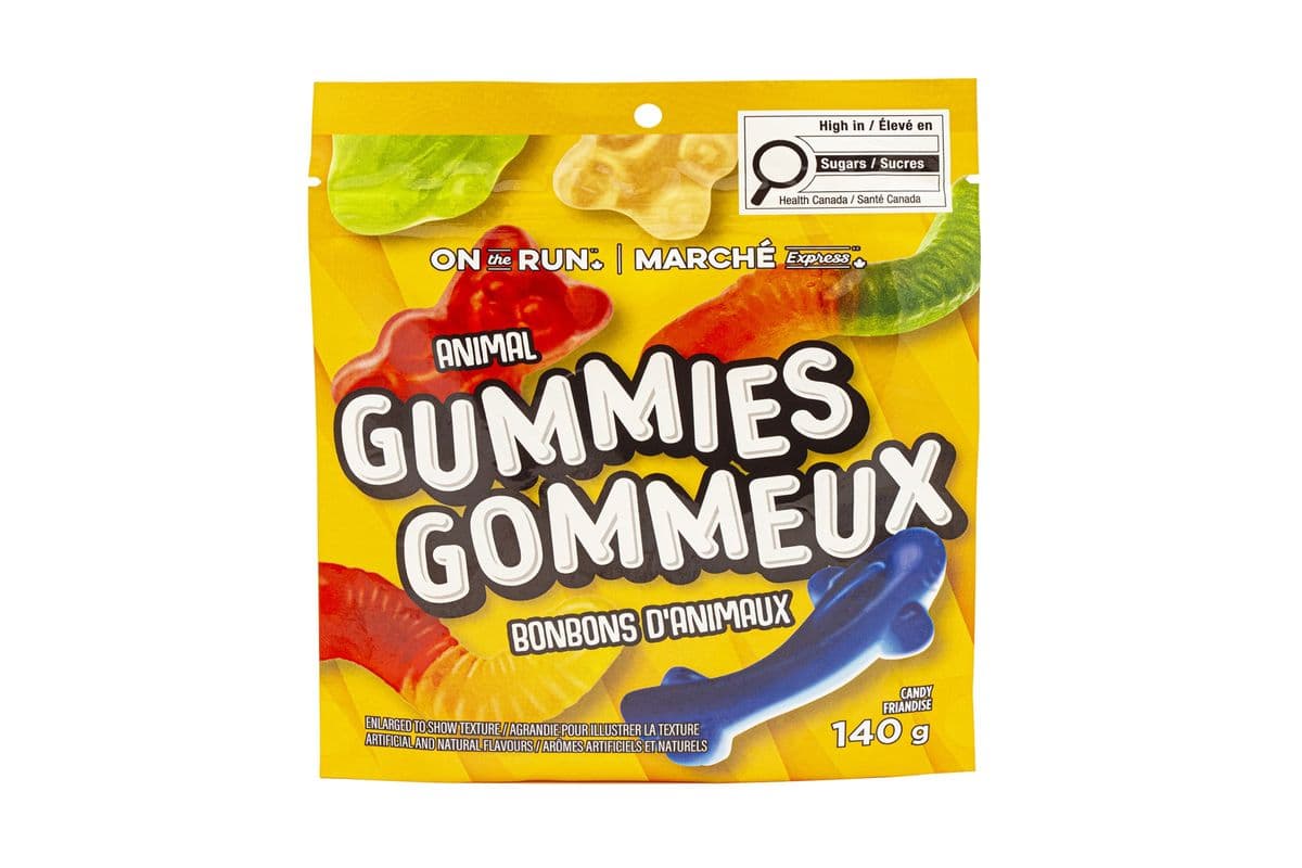 Marché Express Gommeux Bonbons animaux (140g) 77784 / On The Run Animal Gummies (140g) 77784