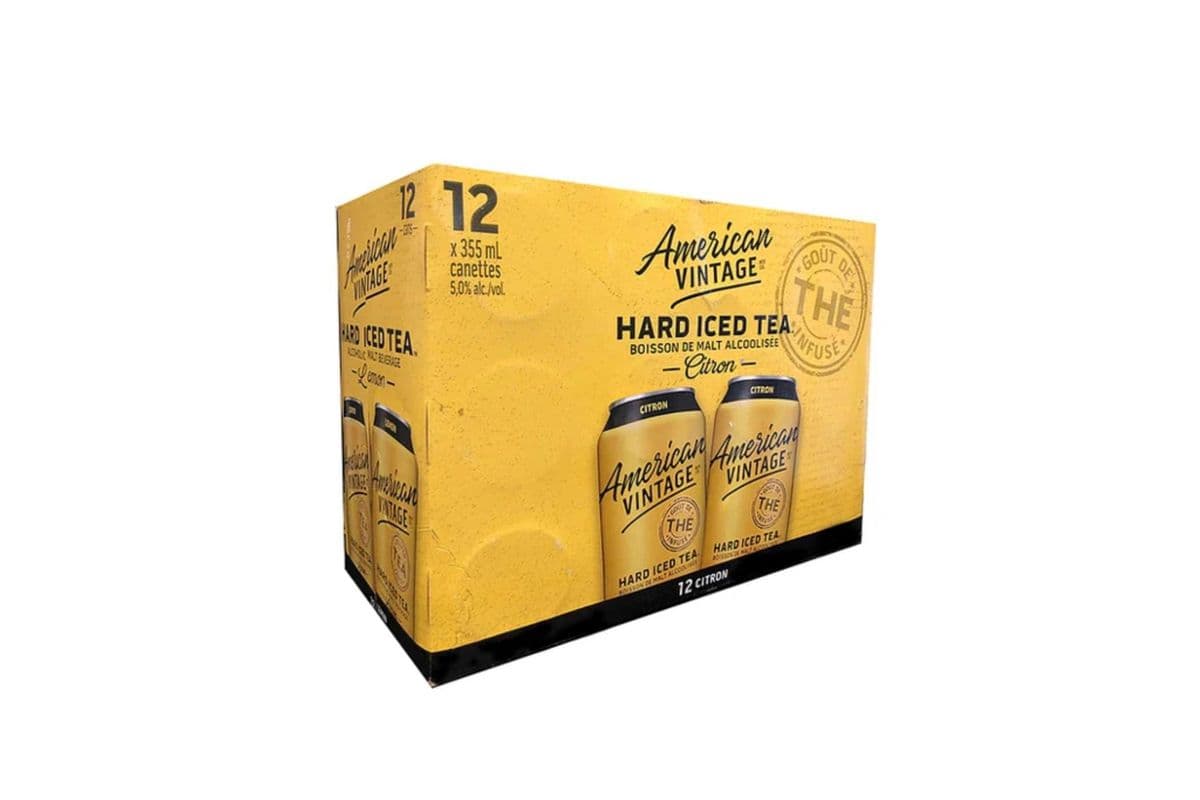 American Vintage Hard Iced Tea Lemon (12-Pack) (1 x 355ml)