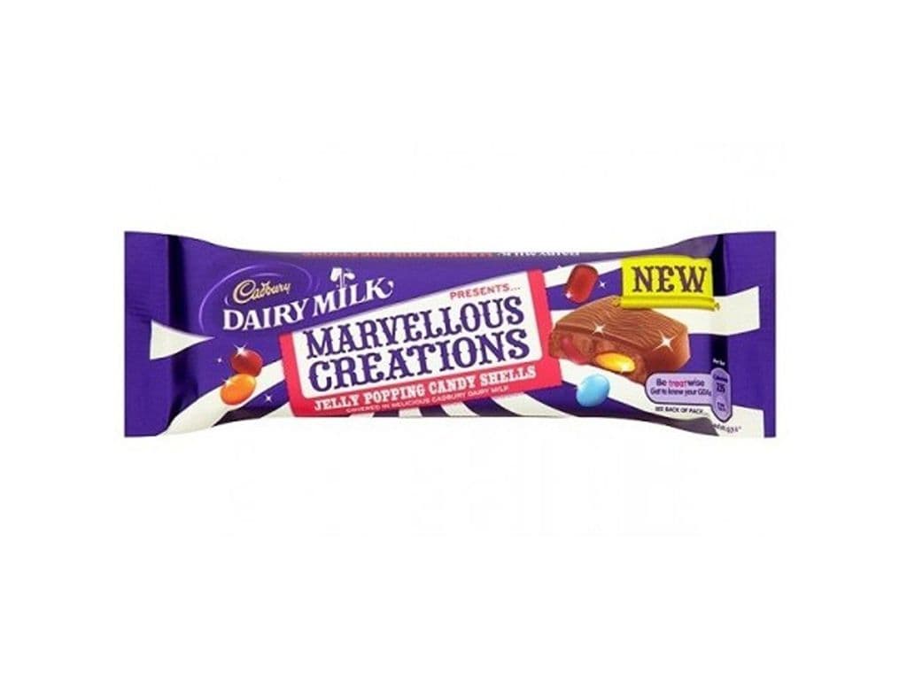 Cadbury Dairy Milk Marvellous Creations with Popping Jelly 47g UK Chocolate Bar